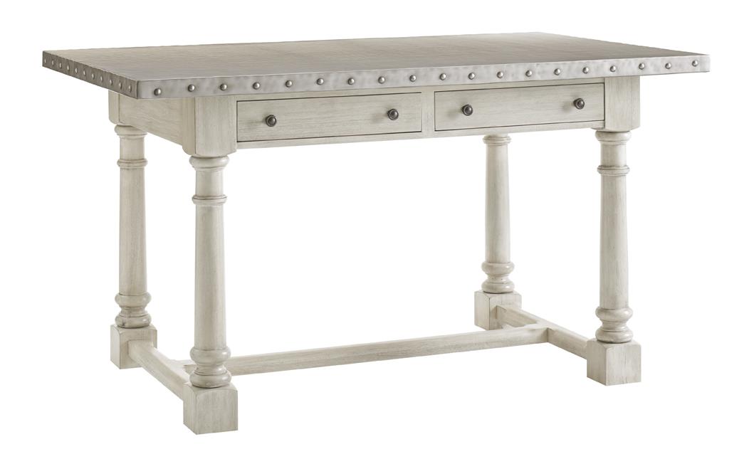 Lexington Oyster Bay Hidden Lake Bistro Table with Burnished Stainless